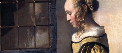 ‘Donna che legge una lettera davanti alla finestra aperta’, Johannes Vermeer