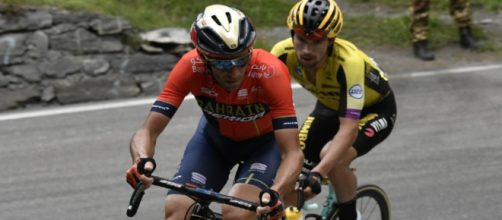 Nibali e Roglic nella tappa di Courmayeur