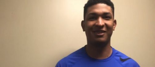 The Chicago Cubs have a legit arm prospect in Adbert Alzolay. [DMRegister/YouTube/Screencap]