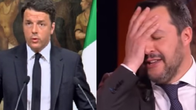 Matteo Renzi pensa che il 'fenomeno Salvini' avrà vita breve in politica (Ph. Youtube).