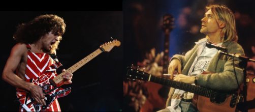 Eddie Van Halen e Kurt Cobain dei Nirvana