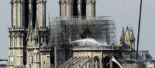 The French Senate wants burned Notre Dame Cathedral to be rebuilt to its original form. [Image credit: Newsy/YouTube/Screenshot]