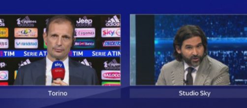 Massimiliano Allegri e Daniele Adani (foto: sport.sky.it)