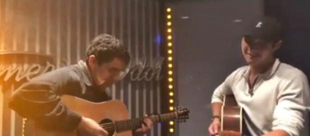 American Idol artitssLaine Hardy and Alejandro Aranda jam together for fan pleasure - Image credit - thelainehardy / Instagram American Idol artitssLaine Hardy and Alejandro Aranda jam together for fan pleasure - Image credit - thelainehardy / Instagram
