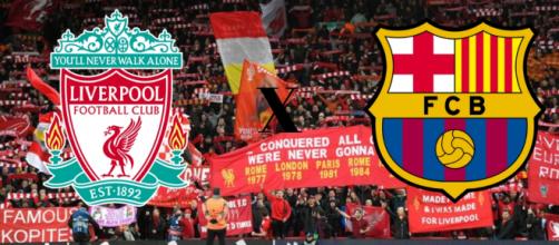 Liverpool x Barcelona: transmissão ao vivo na TNT e no Facebook. (Reprodução/ Montagem)