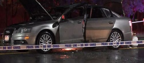 New York, padre da fuoco all'auto con la figlia di tre anni all'interno: piccola morta carbonizzata (foto Abc7)