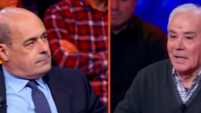 Pensionato comunista faccia a faccia con Zingaretti: 'Pd non &egrave; pi&ugrave; con noi, voto la Lega'