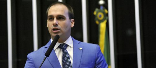 Eduardo Bolsonaro sai em defesa de Olavo de Carvalho. (Divulgação/Alex Ferreira/Câmara dos Deputados)