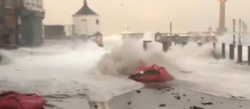 Homes evacuated as east coast braces for floods. [Image source/ITV News YouTube video]