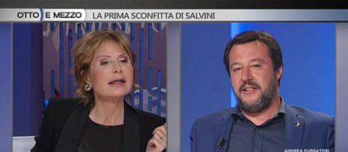 Scontro tra Lilli Gruber e Matteo Salvini a Otto e Mezzo