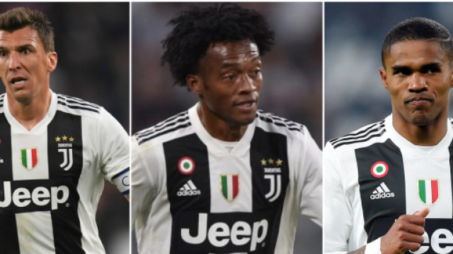 Mario Mandzukic, Juan cuadrado e Douglas Costa (foto: Goal.com; calcio.fanpage.it; footballtransfertavern.com)