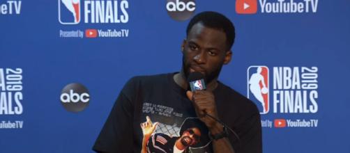 Draymond Green in the middle of trade rumors - (Image credit: NBA.com/Youtube screencap)