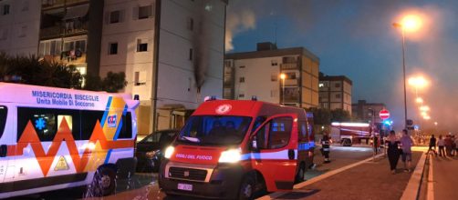 Bari, incendio in un appartamento al quartiere San Pio: uomo si getta dalla finestra
