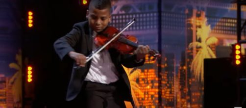 Tyler Butler Figueroa got 'America's Got Talent' golden buzzer triumph from Simon Cowell and strong words to bullies. [Image source: AGT-YouTube]