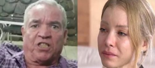 O pai da modelo defendeu a filha dos ataques que vem recebendo após a denúncia. (Reprodução/Record TV/YouTube)