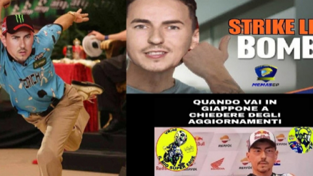 Lo strike di Jorge lorenzo visto dai social