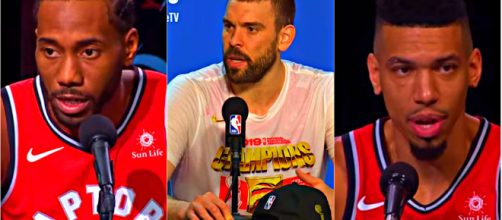 Kawhi Leonard, Marc Gasol and Danny Green are expected to enter the free-agency market this offseason – [Image Credit: NBA.com/Youtube]