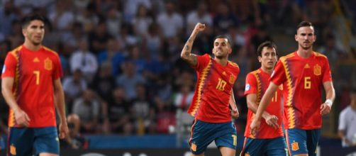 Europeo U21: l'esultanza della Spagna