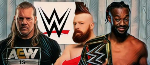 Chris Jericho shoots WWE, Kofi Kingston and Sheamus will star in next WWE film. Image credits - WWE (1) - AEW (1) / YouTube