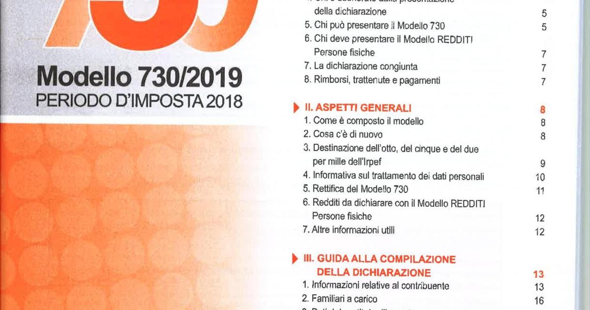 730 PRECOMPILATO 2018 COSA SI PUO SCARICA