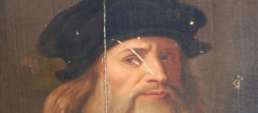 Leonardo da Vinci died 500 years ago. [Image source: Wikipedia Commons and Museum of the Ancient People of Lucania, Italy]