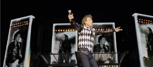 Mick Jagger insieme ai Rolling Stones a Chicago
