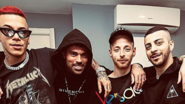 Sfera Ebbasta, Petagna e Charlie Charles.