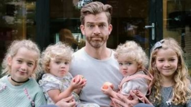 Un père de famille partage le quotidien avec ses filles - photo publiée sur Ohmymag et Pinterest