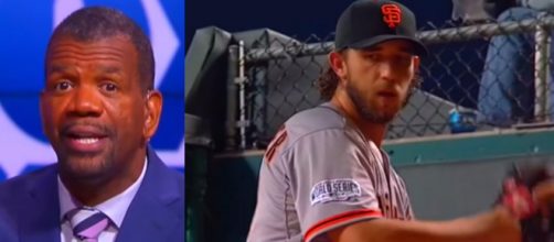 Rob Parker calls out Madison Bumgarner for being cheap - image credit: Fox Sports/Youtube (Pixlr Editor)