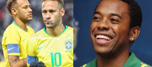 Neymar Jr e Robinho sofreram acusações de violência sexual. (Reprodução/Instagram/ @neymarjr/ @robinho)