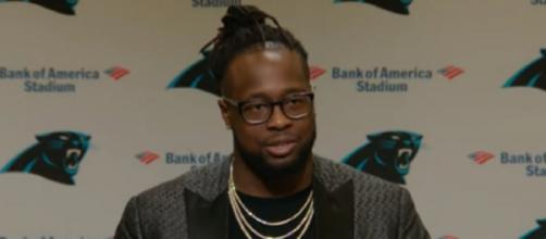 Gerald McCoy signed a one-year deal with the Panthers. [Image Source: Carolina Panthers/YouTube]