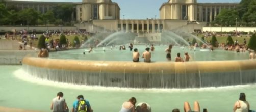France reaches its highest temperature ever during Europe’s heatwave. [Image source/The Sun YouTube video]