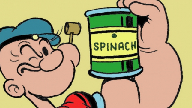 Estratto di spinaci aumenta massa e forza muscolare.