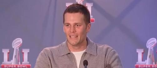 Tom Brady played with the top-team offense during a two-minute drill. [Image Source: ABC News/YouTube]
