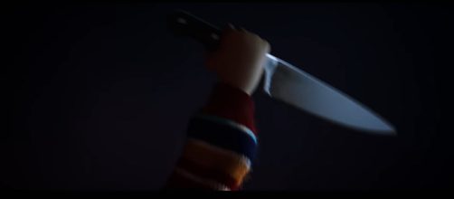 Chucky the killer doll is back with a new voice in the "Child's Play" remake this June. [Image source: Orion Pictures/YouTube/Screenshot]