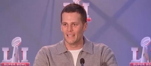 Tom Brady played with the top-team offense during a two-minute drill. [Image Source: ABC News/YouTube]