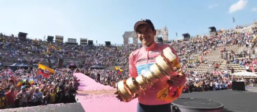 Il vincitore del Giro d'Italia Richard Carapaz
