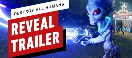 Destroy all Humans lets players destroy the 1950s yet again. [Image via IGN/YouTube]