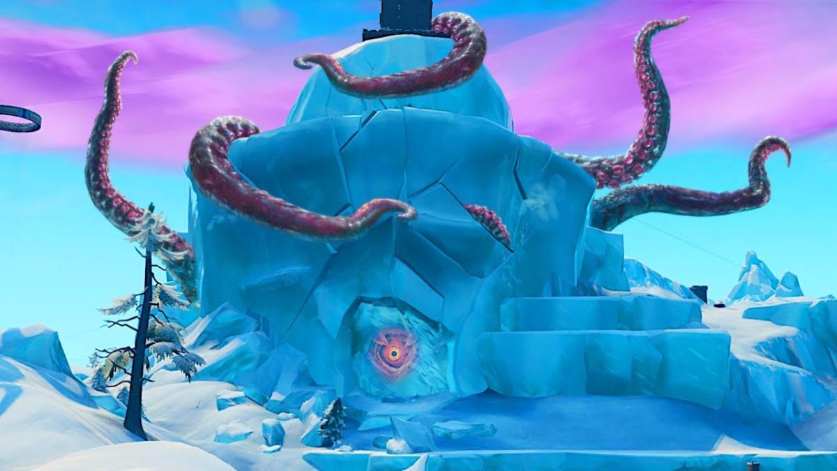 What Does The Monster Look Like In Fortnite Fortnite Ice Monster S Location After The Destruction Of Polar Peak
