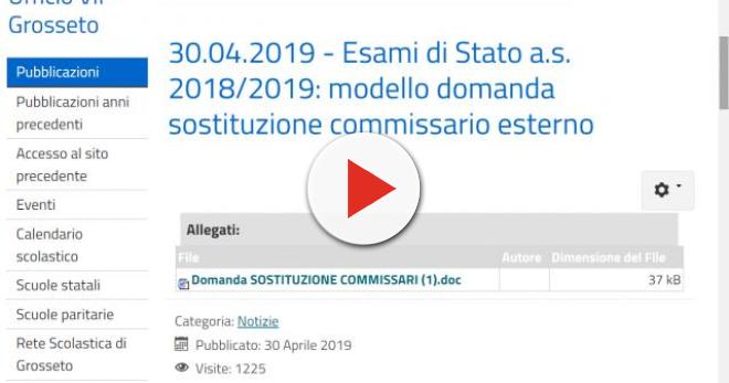 Domanda Commissario Esterno Esame Di Stato Secondaria Ii