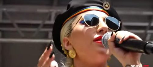 Lady Gaga spoke heartfelt love and respect in honor of Stonewall Day and one grandpa got a special Gaga surprise. [Image source:2100 NewYork-YT]