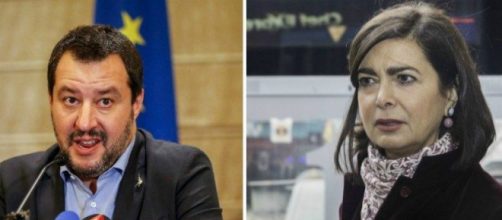 Nuovo scontro tra Matteo Salvini e Laura Boldrini