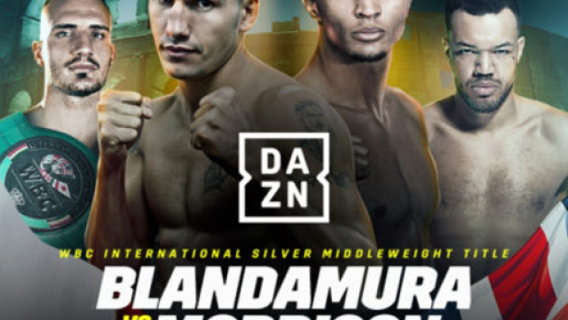 Blandamura vs Morrison, giovedì 11 luglio in diretta su DAZN
