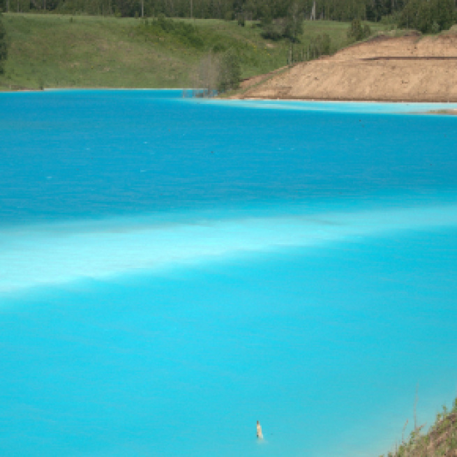 El lago tóxico de moda entre los instagramers