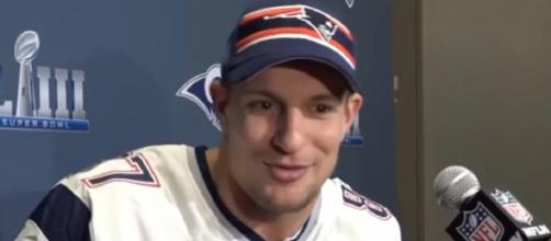 Rob Gronkowski played nine years for the Patriots (Image Credit: NESN/YouTube)