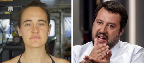 Carola rackete chiede il sequestro delle pagine social di Matteo Salvini