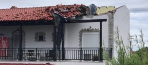 Six tourists killed in fierce storms in Greece. [Image source/AFP news agency YouTube video]