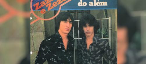 Capa do primeiro disco da dupla Zazá e Zezé. (Reprodução/TV Anhanguera)