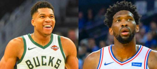 Giannis Antetokounmpo and Joel Embiid could be teammates on the Raptors - image credit: Keith Allison, SmashDown Sports/Flickr