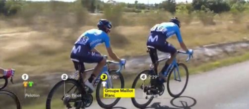 Mikel Landa in ritardo nella decima tappa del Tour de France